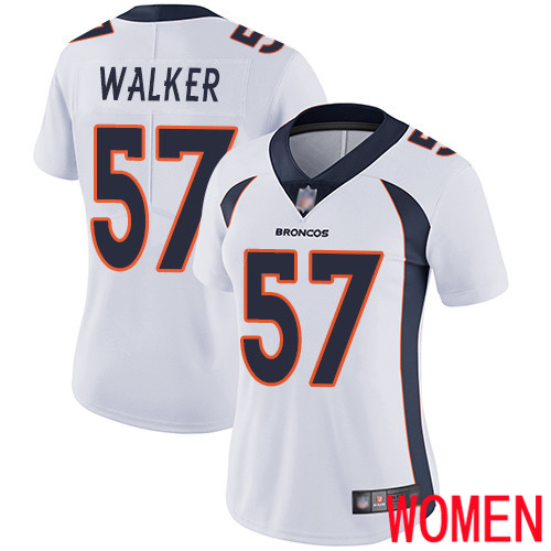 Women Denver Broncos #57 Demarcus Walker White Vapor Untouchable Limited Player Football NFL Jersey->denver broncos->NFL Jersey